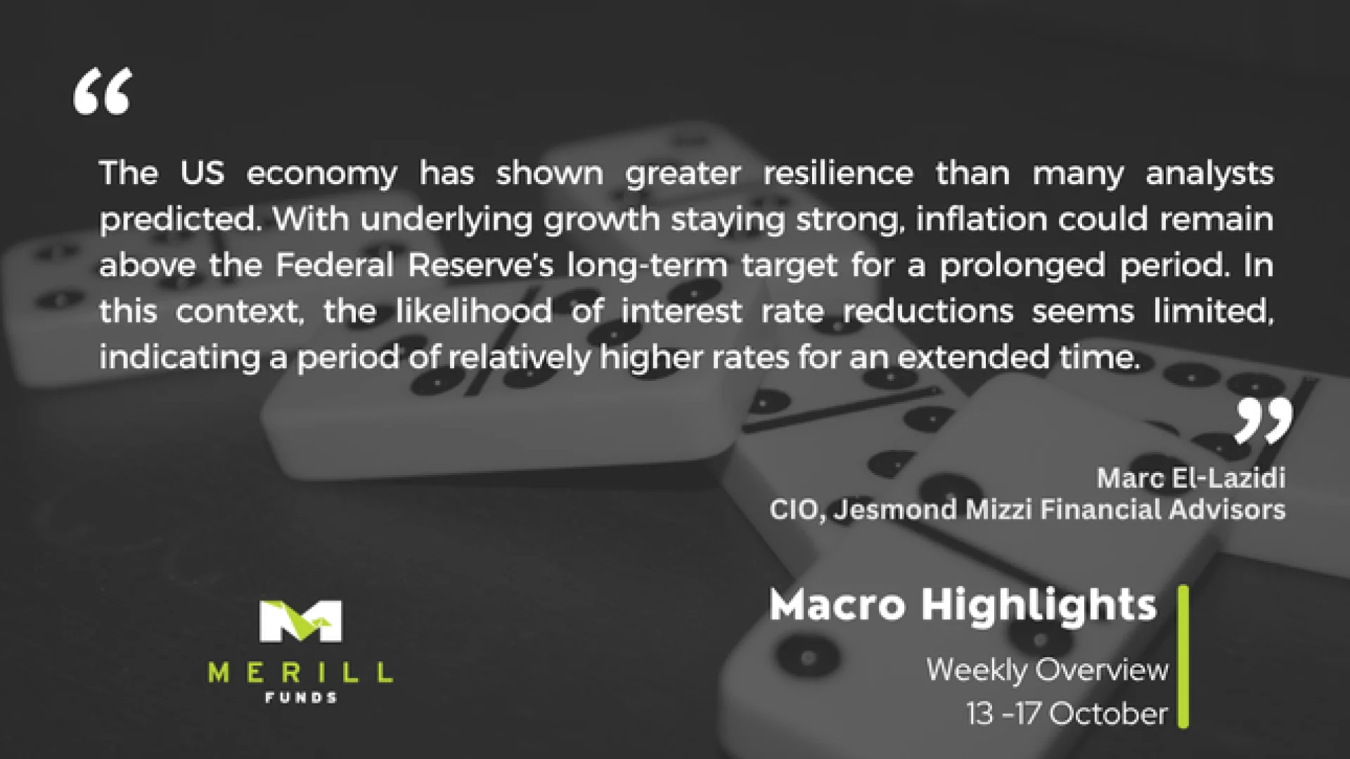								Macro Highlights Weekly 20.10.2025 Malta, 																Macro Highlights Malta, 								 Merill Funds Malta