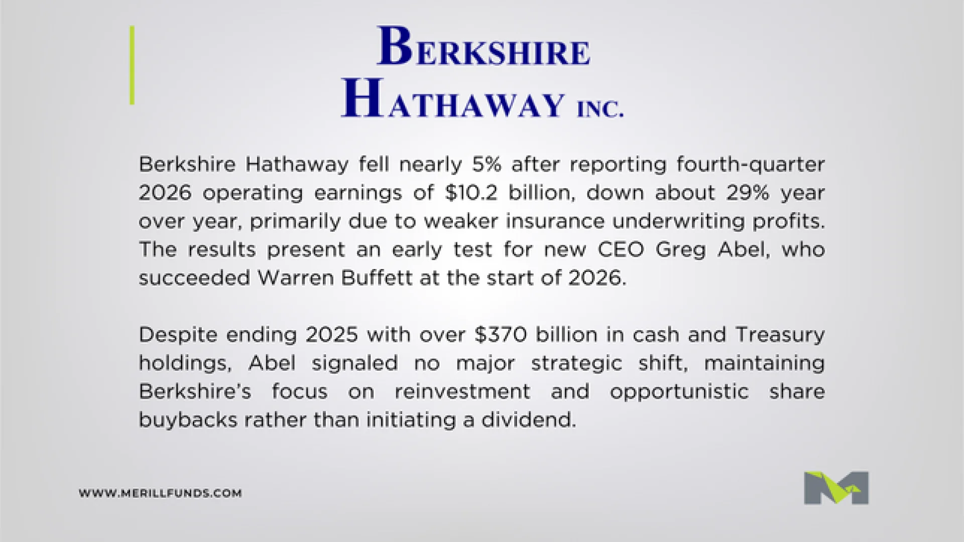 								Company News Weekly 09.03.2026 Malta, 																Company News Malta, 								 Merill Funds Malta