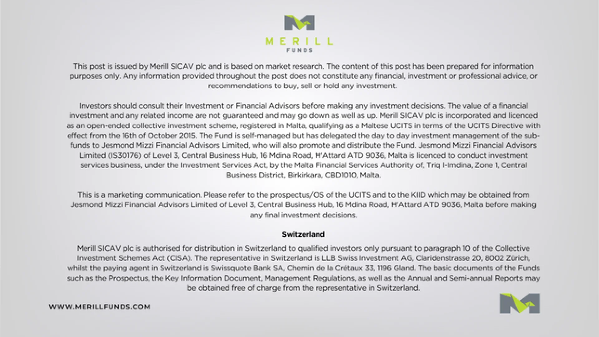 								Macro Highlights Weekly 13.07.2026 Malta, 																Macro Highlights Malta, 								 Merill Funds Malta