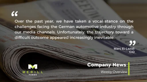 Company News Weekly 04.11.2024 Malta, Company News Malta, Merill Funds Malta