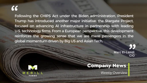 Company News Weekly 27.01.2025 Malta, Company News Malta, Merill Funds Malta