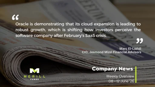 Company News Weekly 15.06.2026 Malta, Company News Malta, Merill Funds Malta
