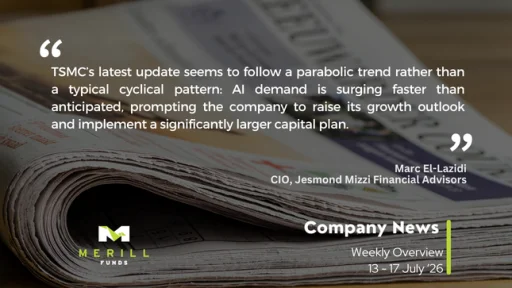 Company News Weekly 20.07.2026 Malta, Company News Malta, Merill Funds Malta